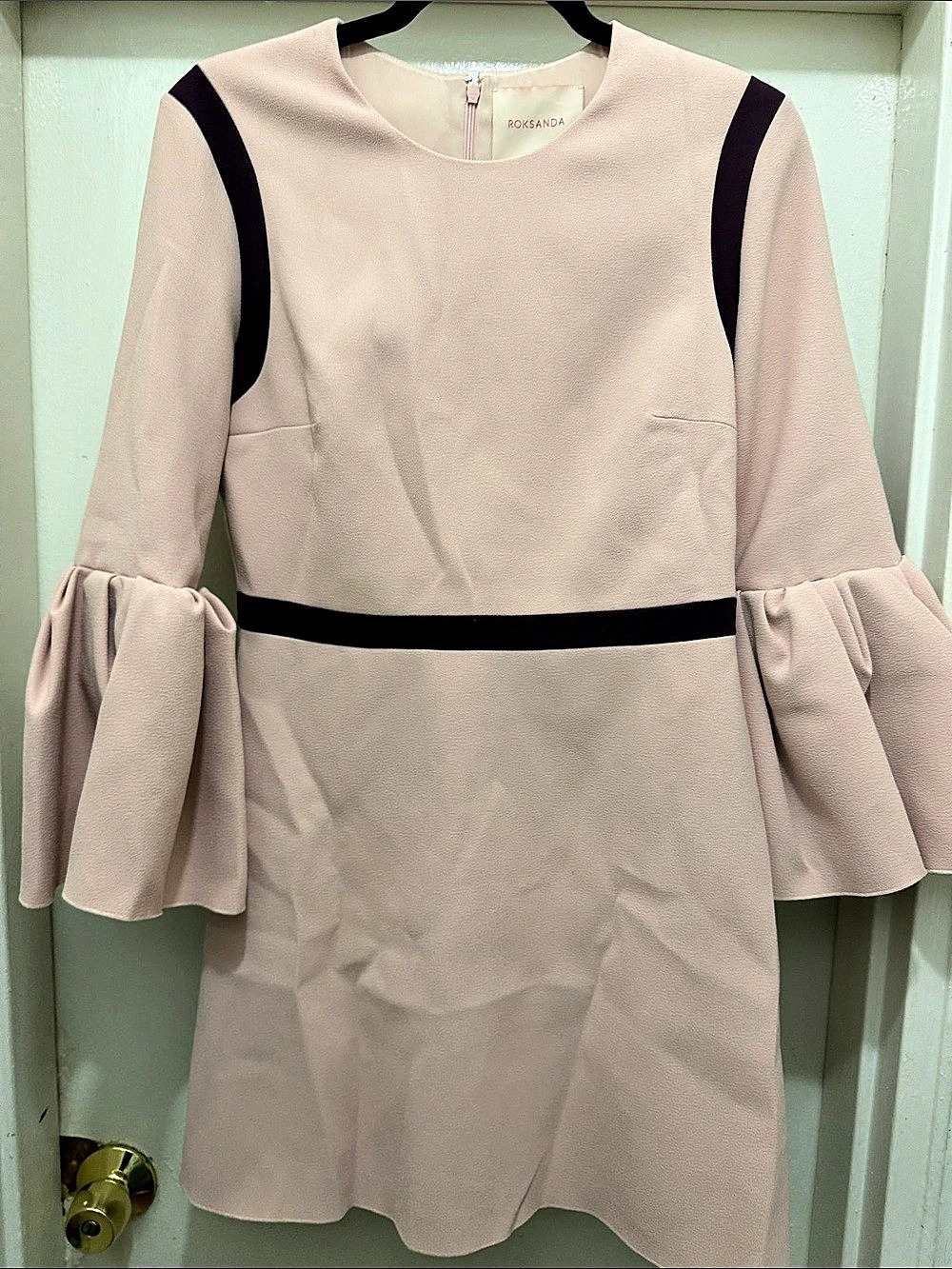 Roksanda Color Block Mini Dress Pink & Black Size 12